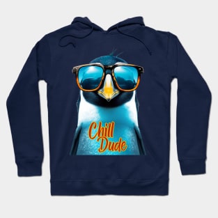 Penguin Chill Dude Summer Cool Hoodie